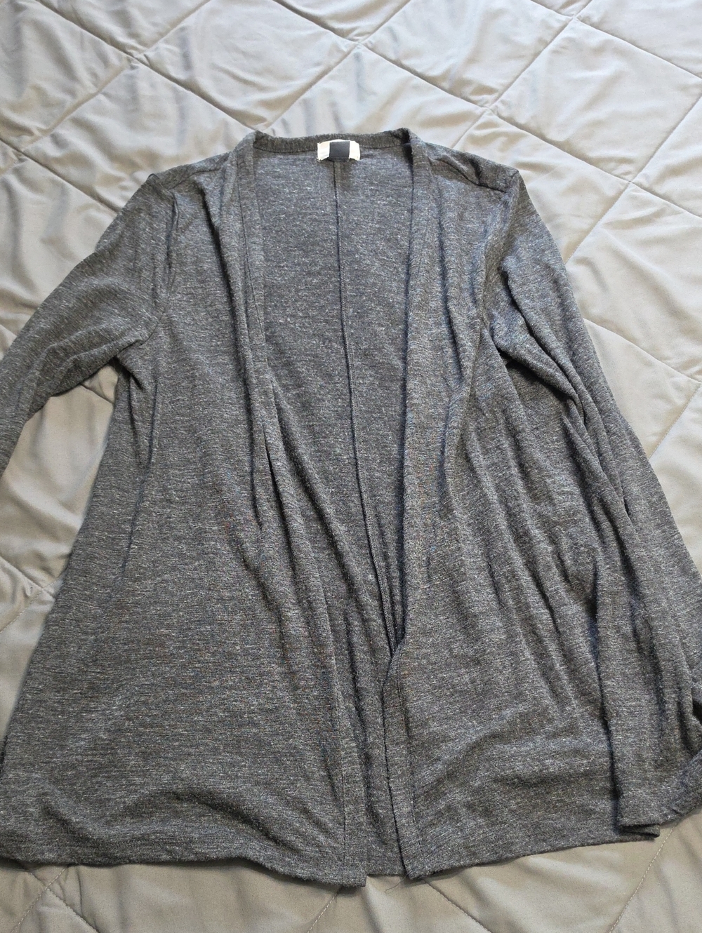 Old Navy Heather Gray Open-Front Women's Cardigan